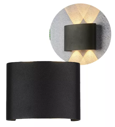 ARANDELA LED 4 FACHOS 4W BQ PRETO - 65AVELA 65BD94D