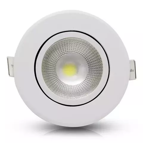 SPOT LED EMBUTIR 7W BQ REDONDO DIRECIONAVEL - AAA TOP