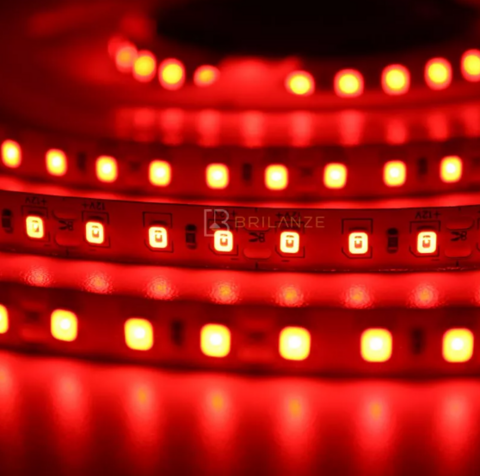 FITA DE LED 3528 120 LEDS/M IP20 VERMELHO 12V 5M 600 LEDS - AAA TOP
