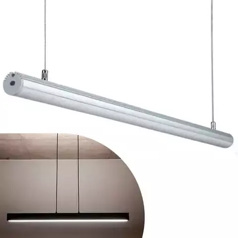 PERFIL DE LED PENDENTE REDONDO 1,5M 48W - XTD60