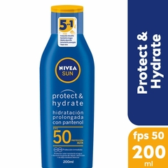 Protector solar Nivea sun protect & hydrate FPS 50 200 ml.