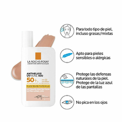 La Roche-Posay Anthelios UVmune 400 fluido con color Spf 50+ x 50 ml - comprar online