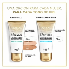 Protector Solar L'Oréal Paris Anti Brillo con color medio fps50 Uv Defender x 40 g - comprar online