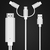 3 em 1 MHL Tipo C para cabo HDTV 1080P compatível com HDMI para iPhone para Sam