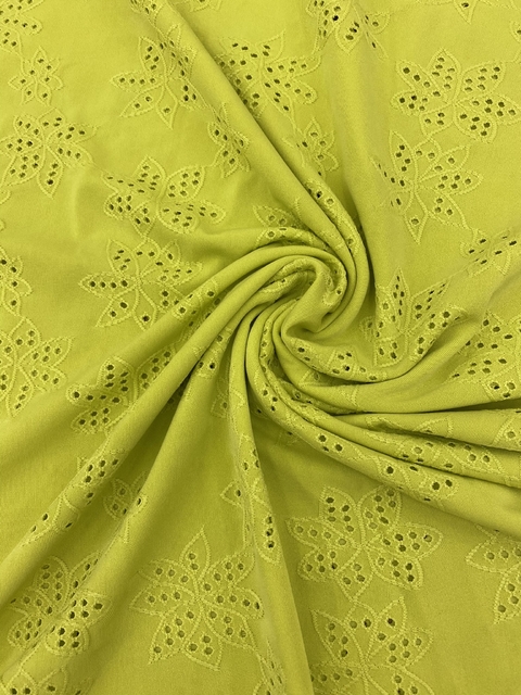 TECIDO MALHA LAISE LESE VERDE LIMA (1,00M X 1,50M)