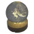Luminária De Mesa Bola De Cristal 3d Base Madeira Decorativa