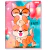Caderno Costurado Capa Dura Brochura Amei Unicórnio Panda Cute Magic - loja online