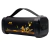 Caixa de Som Portátil Preta Bluetooth USB Grave Subwoofer