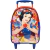Kit Mochila De Rodinhas Princesa Branca De Neve Disney Original + Estojo + Lancheira Escolar