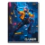 Imagem do Kit 4 Cadernos Gamer Jogadores Brochura Grande 96 Folhas Capa Dura