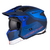 Casco Abierto Modular Mt Helmets Streetfighter Totem B17 Azul Mate + Sun Visor