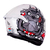 Casco Moto Mt Stinger Hummer Neron D5 Rojo Brillo Integral - MTG SPORT