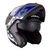 Casco Moto Modular Axxis Roc Blow A7 Azul Brillante en internet