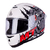 Casco Moto Mt Stinger Hummer Neron D5 Rojo Brillo Integral - comprar online