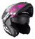 Casco Moto Modular Axxis Roc Blow A8 Rosa Fluo Mate en internet