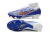 Chuteira Nike Air Zoom SuperFly 9 CR7 Campo Unissex Cano Alto - Elite / AZUL + BRANCO