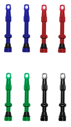 PACK DE VALVULAS PREMIUM ALUMINIO 44MM ENCORE MARRON KASHIMA x 2 UNIDADES. - comprar online