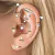 Piercing Coração Meio Cravejado em Prata 925. na internet