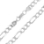 Pulseira Masculina de Prata 925 Elos 3x1 2mm. - comprar online