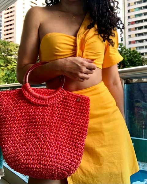 Bolsa Praia com alça de mão - Encomende já!