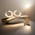 Brinco Circular Dourado Fosco Cristal - comprar online
