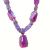 Colar de Pedras Naturais Lavanda