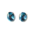 Brinco Oval Acqua Marine