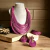 Brinco Mandala Dupla Vinho - comprar online