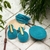 Brinco Mandala Dupla Turquesa - comprar online