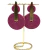 Brinco Mandala Dupla Vinho