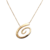 Colar Curto Espiral Dourado Fosco