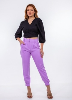 HBD CONJUNTO Calça de Alfaiataria com dois botões Feminina Moda Social com Zíper e Bolso Apropriada - Envio para todo Brasil - comprar online