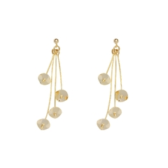 2022 nova pop designer brincos de cor ouro coréia moda vento fresco brincos temperamento líquido vermelho fino brincos femininos - loja online