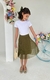 Saia Plissada infantil - Moda pra Crente - Moda Evangélica 