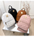 Imagem do Mini mochila para as mulheres de couro do plutônio multifuncional crossbody sac