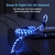 Cabo brilhante luz led micro usb tipo c cabo 3a carregamento rápido para samsun