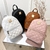 Mini mochila para as mulheres de couro do plutônio multifuncional crossbody sac