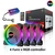 120mm pc computador caso ventilador de condução 6pin ajustável rgb led 12cm v - Caio variedades
