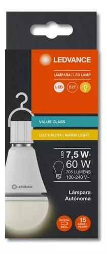 Lámpara Led de Emergencia 7,5W Fría LEDVANCE