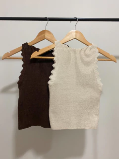 Blusa Tricot Halter Neck na internet