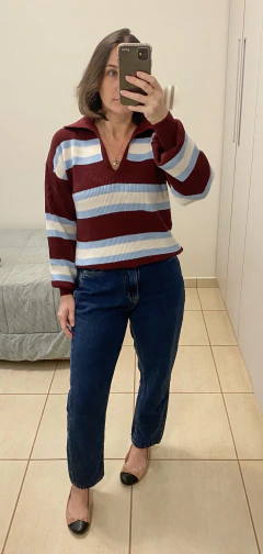 Blusa Chelsea Bordô na internet