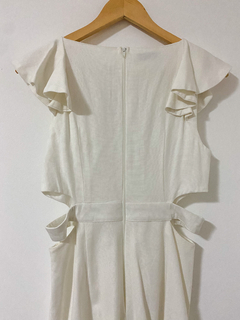 Imagem do Vestido Linho Babados Off White