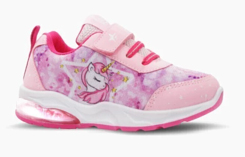 PLUS STAR UNICORN ROSA CON LUZ AL PISAR (T.22-30) - comprar online