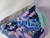 CESTO MULTIUSO - FLOR ROSA Y AZUL - comprar online