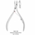Alicate de Cutícula Edel Solingen Aço Carbono 10cm