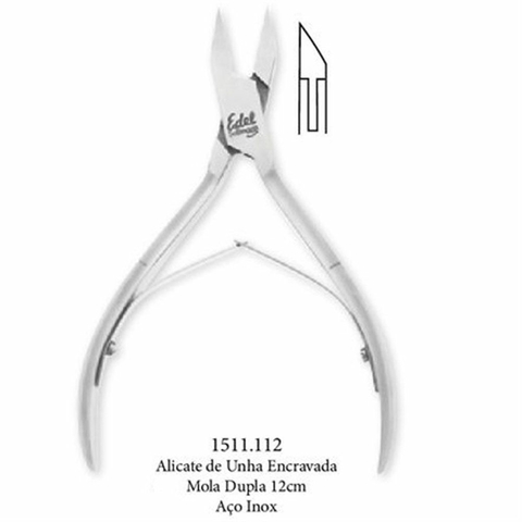 Alicate Edel Solingen de Unha Encravada 12cm Mola Dupla