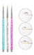 PINCEL LINER MARMOLADO 3u.