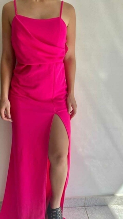 Vestido Crep con tablitas - comprar online