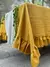 Mantel de Tussor con volados. Reversible!