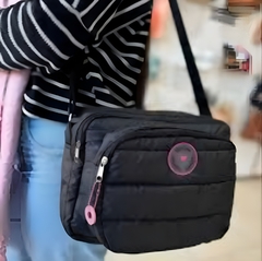 Bandolera Inflada Negra SUPER COMODA - comprar online